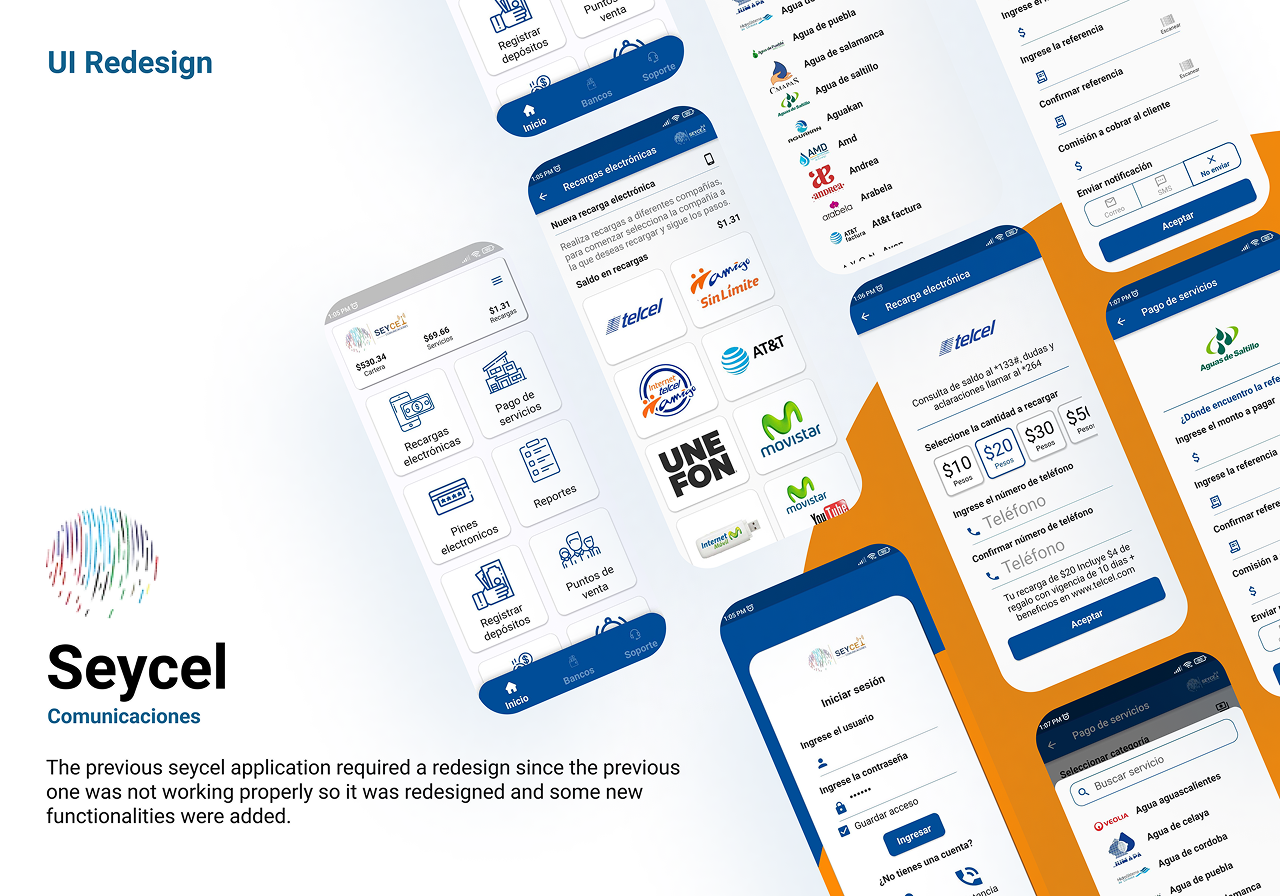 Seycel — redesigned UI